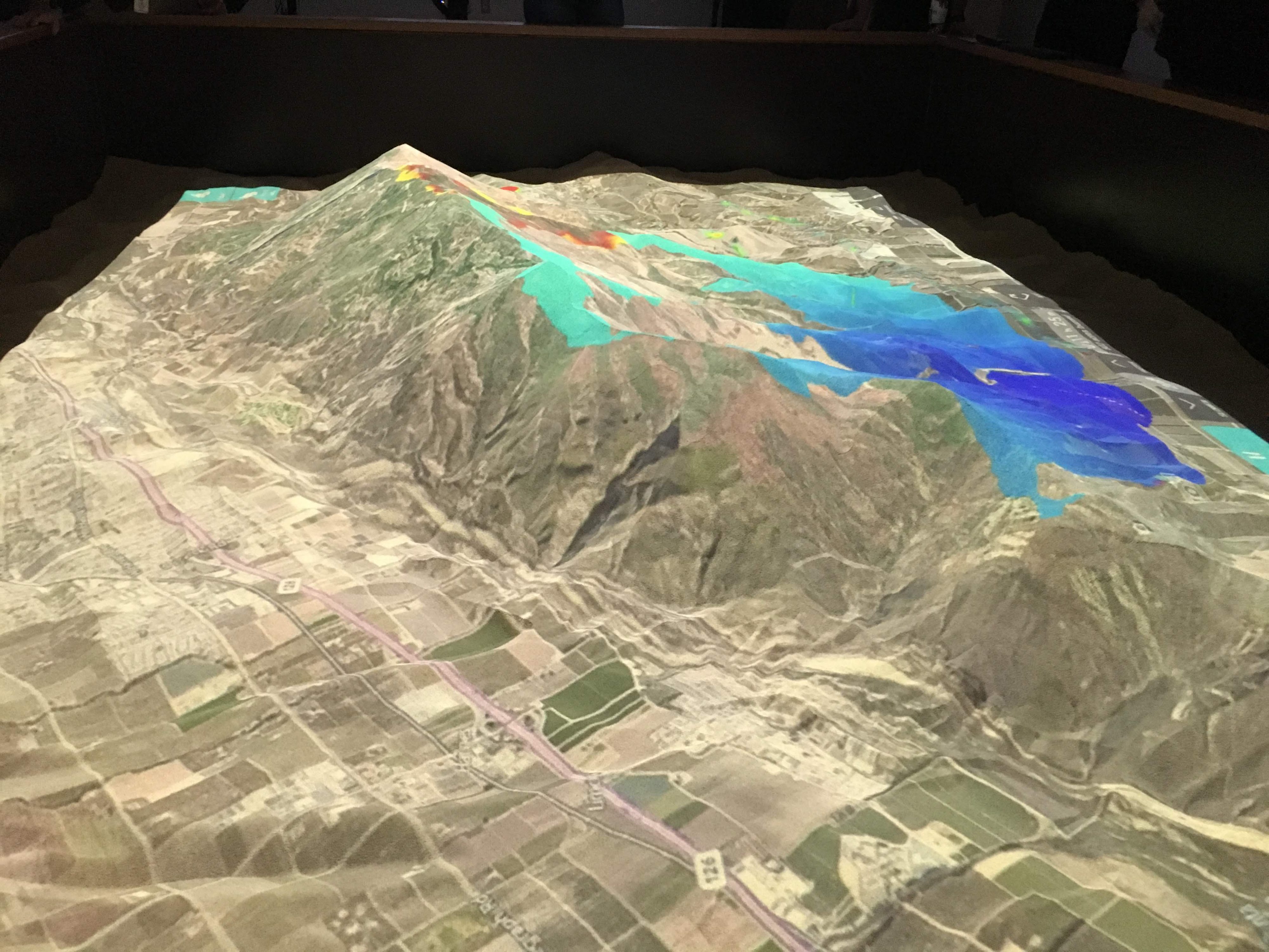 Simtable System installed for the US Forest Service at McClellan Airbase